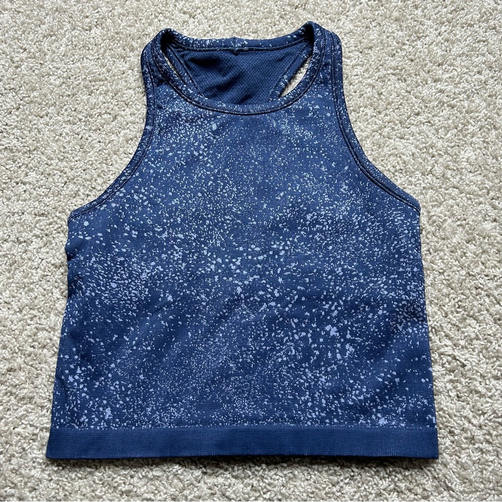 Lululemon Ebb to Street Cropped Racerback Tank Top